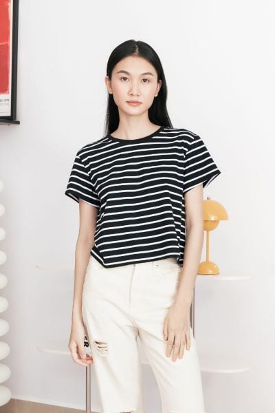 Áo Thun Sọc Everyday Tee - Black Stripe
