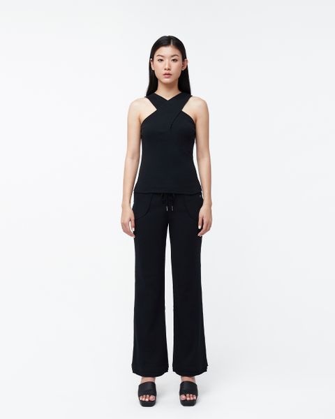 Rib Lounge Pants - Black