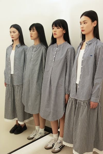 Chân váy Maxi Skirt - Black Gingham