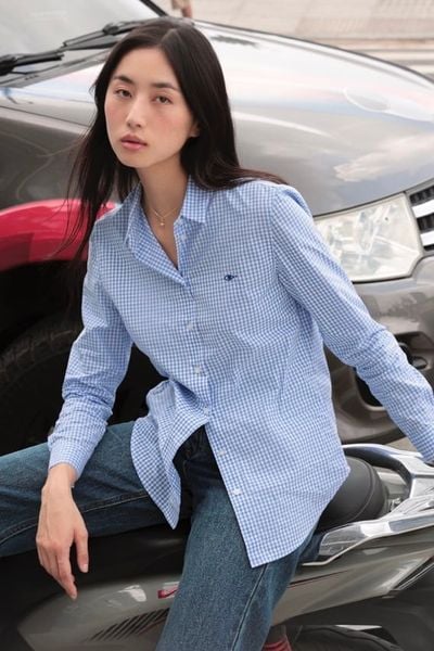 Áo The A Classic Shirt - WaterBlue Gingham