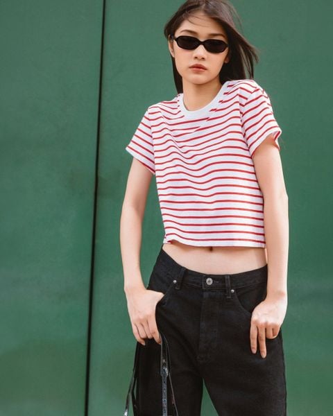 Áo Thun Sọc Everyday Tee - Red Stripe