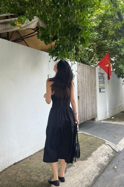 Đầm Harper Dress - Black Poplin