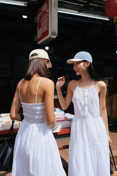 Đầm Weekend Dress - White Poplin