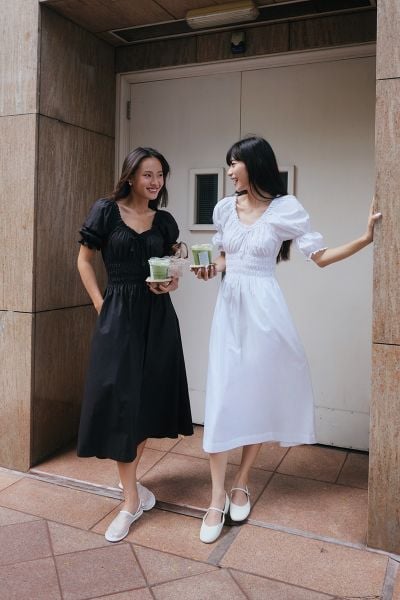 Đầm Country Dress - Black Poplin