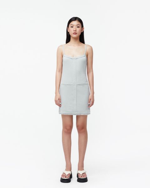 Rib Mini Dress - Grey