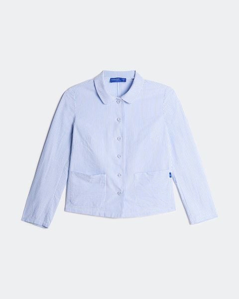 Áo Jacket Shirt - Seersucker SkyBlue