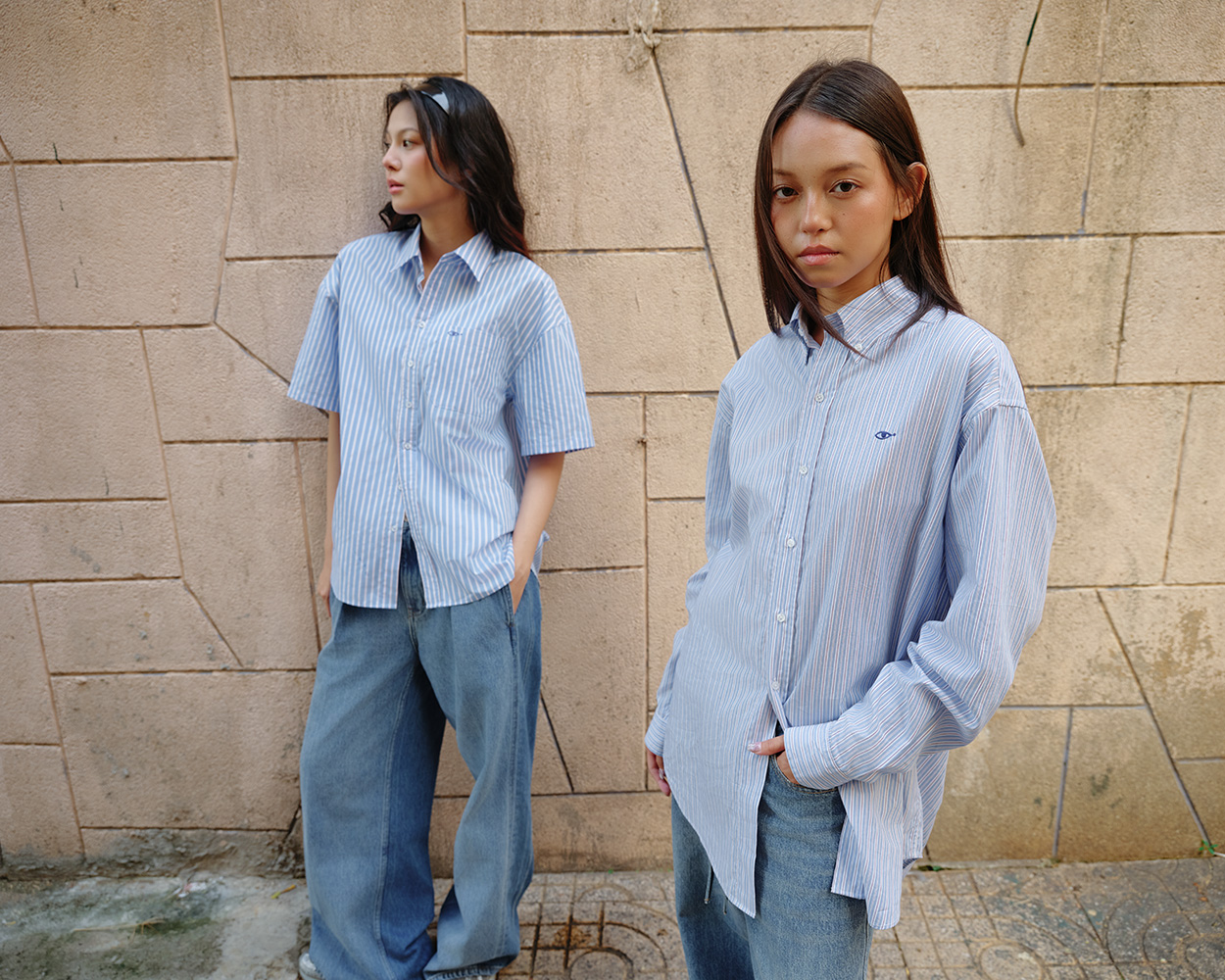 Áo Boyfriend Big Shirt - Premium Golden Blue – TheBlueTshirt