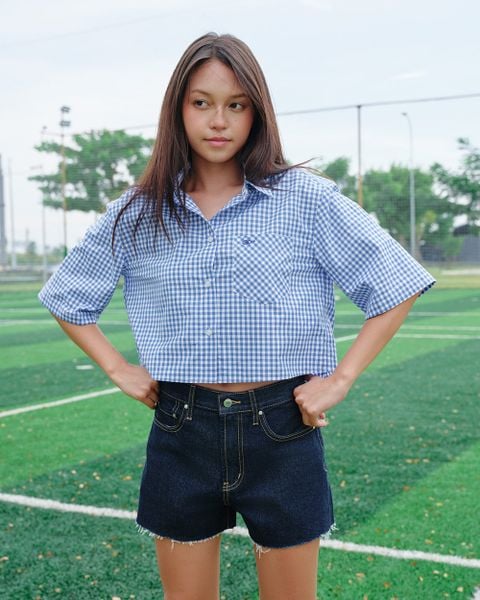 Áo NewYork Shirt - Ocean Blue Gingham