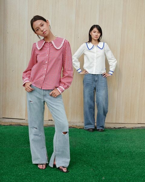 Áo Jessie Shirt - Red Gingham