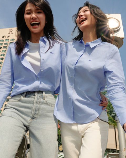 Áo The A Classic Shirt - Blue Oxford