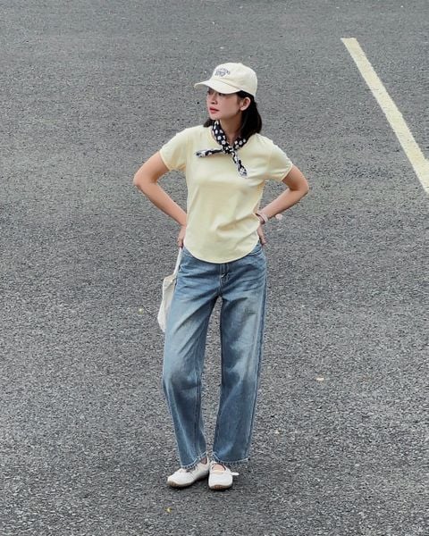 Quần Balloon Jeans - Life Blue