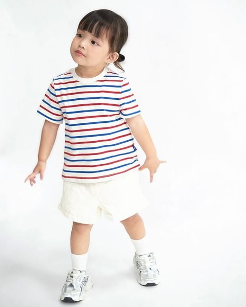 Áo Bluegirl Everyday T - Signature Red Blue Stripe