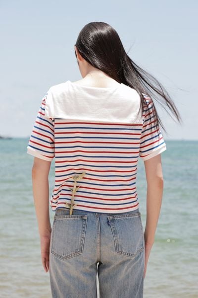 Áo Sailor T - Signature Red Blue Stripe