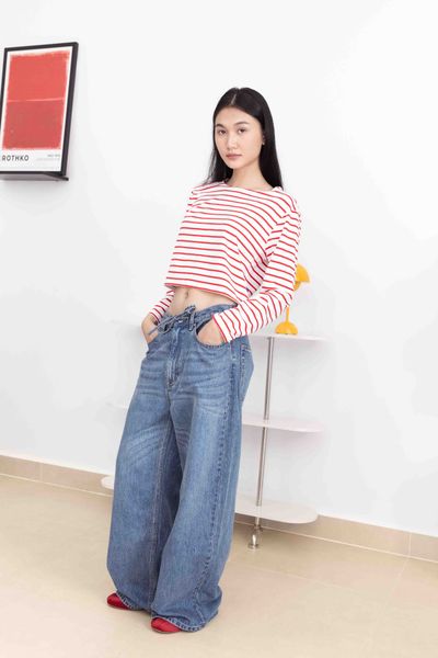 Áo Thun Sọc New Favorite Tee - Red Stripe