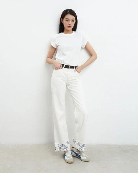 90s Slim Tee - 100% Natural Cotton