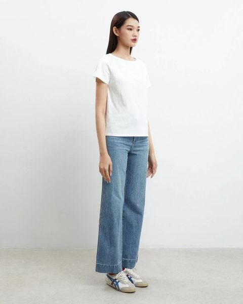 Áo Thun Trắng Number 6 Tee - 100% Natural Cotton
