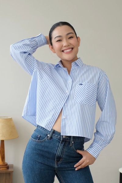 Áo Urban Shirt - Sky Blue Stripe