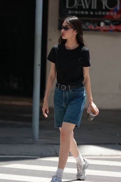 Quần Dad Shorts - Worker Blue