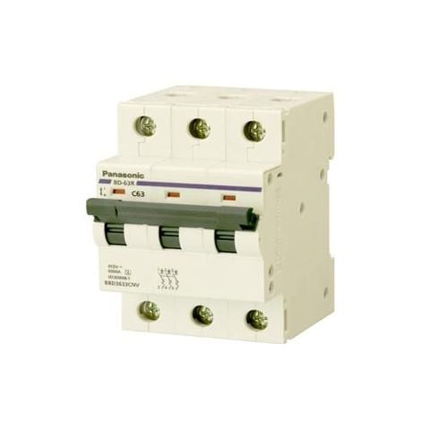 Cầu dao tự động 3 tép MCB 3P 06A Panasonic BBD3063CNV