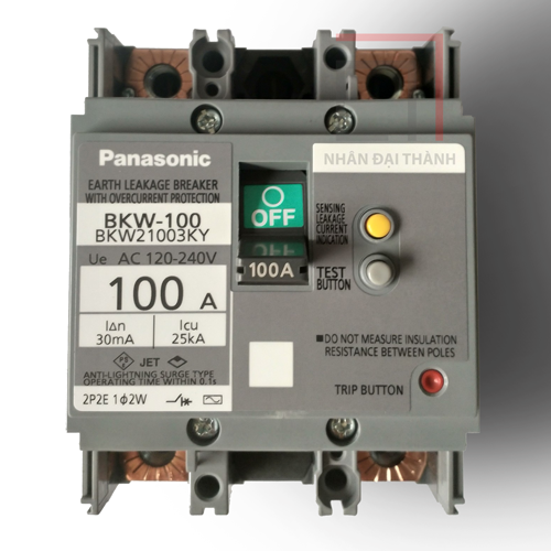 Cầu dao chống giật ELB 100A 30mA Panasonic BKW21003KY