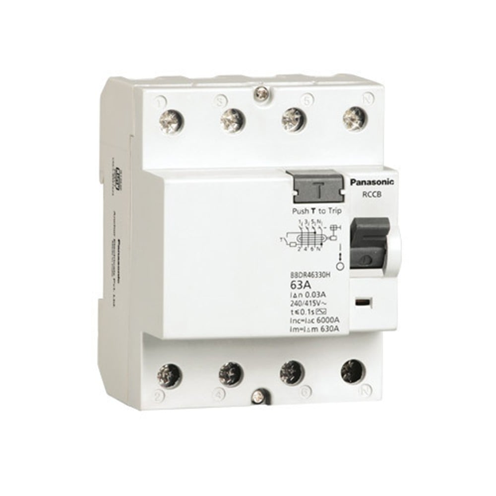Bán Cầu dao chống rò RCCB 4P 25A 30mA Panasonic BBDR42530HV giá đại lý –  Nhân Đại Thành