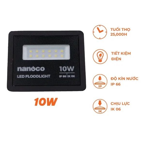 Đèn pha Led Nanoco NLFM0106 10W
