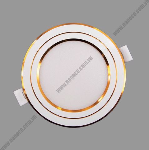 Đèn LED Downlight siêu mỏng viền vàng Nanoco IP20 NDL09CG90