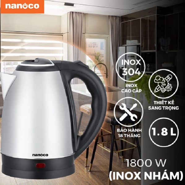 Bình đun siêu tốc Nanoco NKT1887 (Bình đun thân nhám)