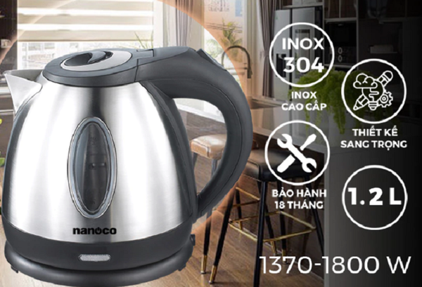 Bình đun siêu tốc Nanoco NKT1216
