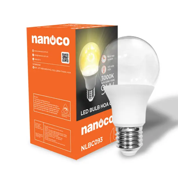 Đèn LED Bulb hoa cúc Nanoco 9W NLBC093