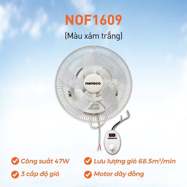 Quạt đảo trần Nanoco NOF1609