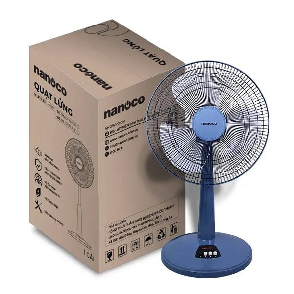 Quạt lửng Nanoco NLF1624RC- BL Màu xanh