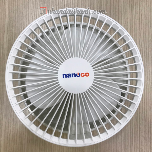 Quạt sạc gấp gọn Nanoco NFF1617W màu trắng