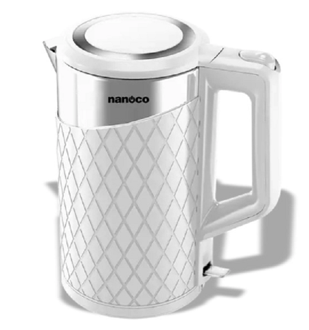 Bình đun siêu tốc Nanoco NKT1817W (Trắng)