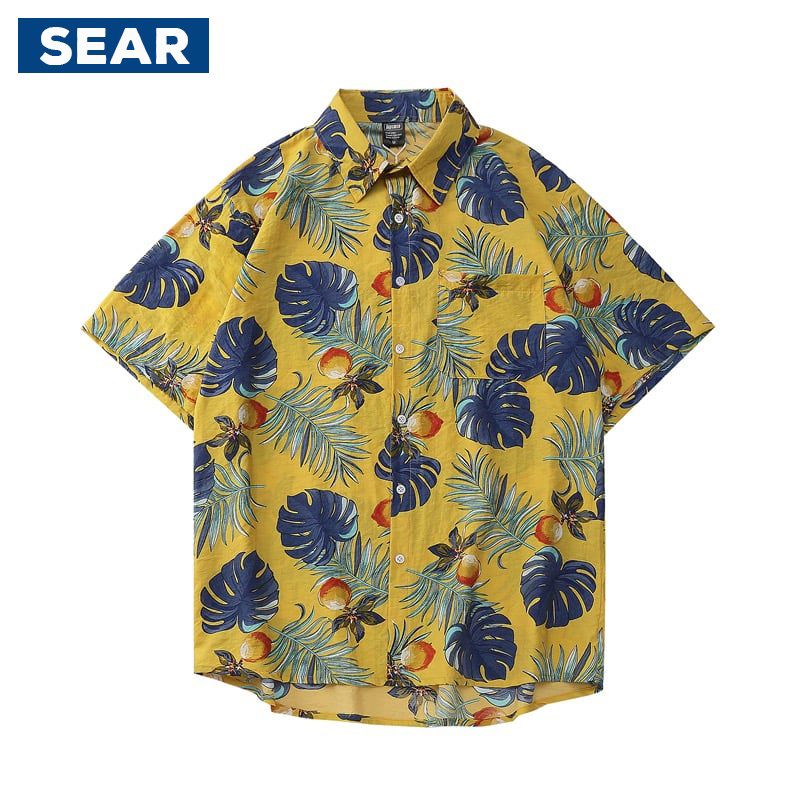 Áo Sơ Mi Hawaii Đi Biển AW003  ÁO SƠ MI HAWAII