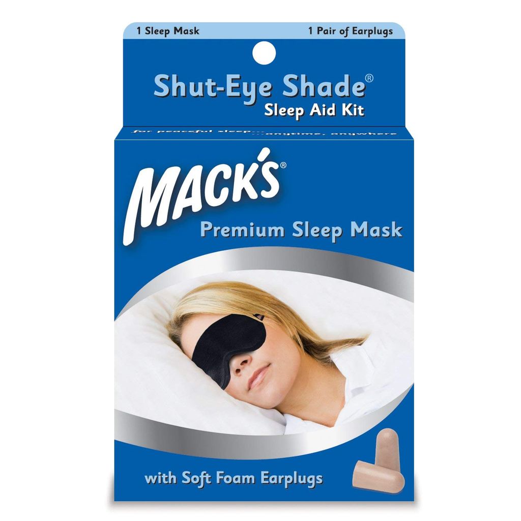 Bịt mắt ngủ cao cấp Mack's Shut-Eye Shade® Premium Sleep Mask kèm bịt tai