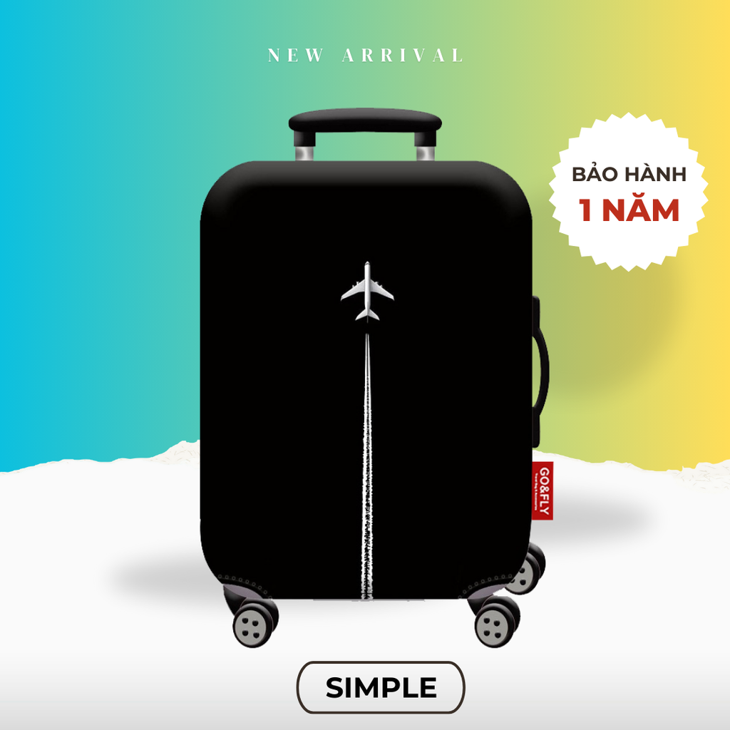 Túi bọc vali co giãn Go&Fly Hawaii (Vải dày) Size 20- 24- 28-30