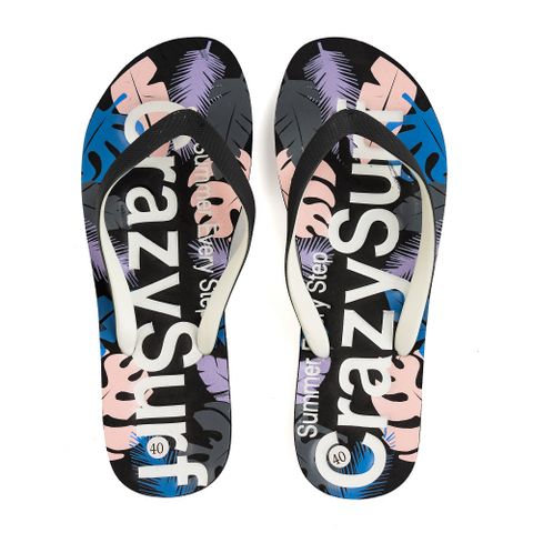 Dép tông nữ đi biển êm nhẹ Crazy Surf CF-2505 Hồng đen