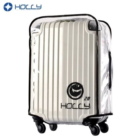 Túi bọc vali trong suốt Holly (Viền Đen) chống nước