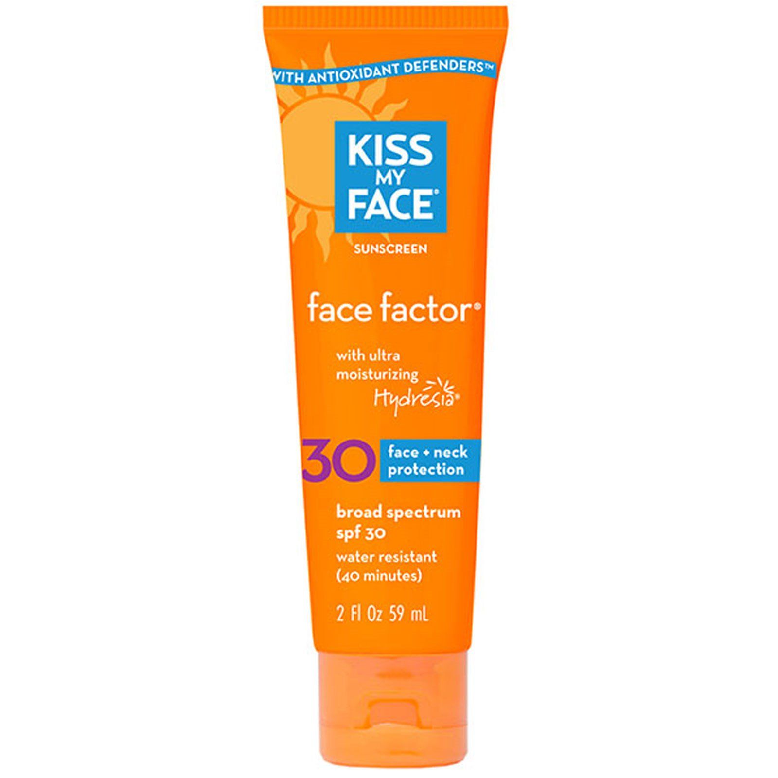 Kiss My Face Face Factor Face + Neck Sunscreen SPF 30 59ml