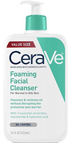 CeraVe - Foaming Facial Cleanser - Normal to Oily Skin - value size 473 ml