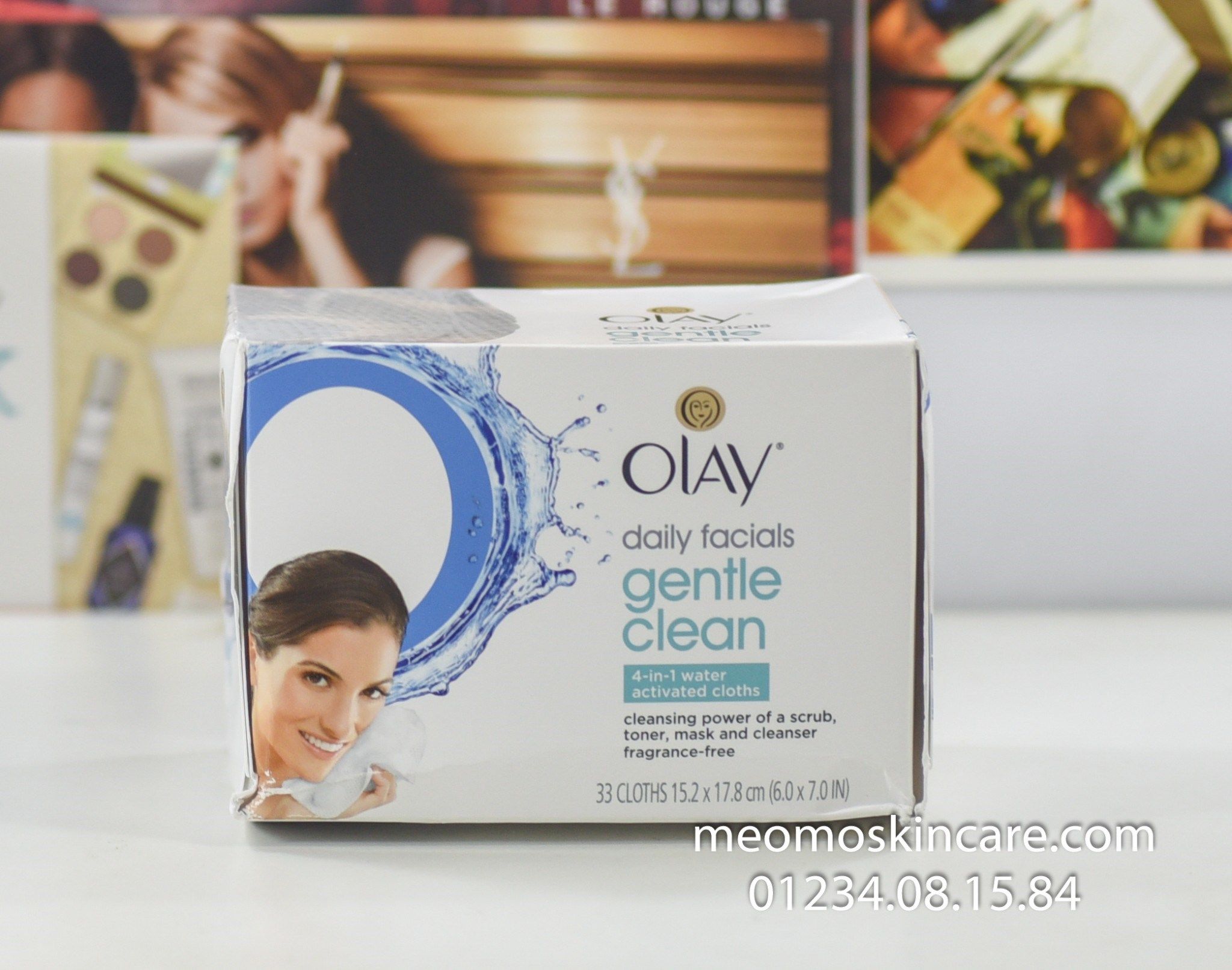 Olay Daily Gentle Clean 4in1 Water Activated Cleansing Cloths, 33 co Mèo Mơ Skincare