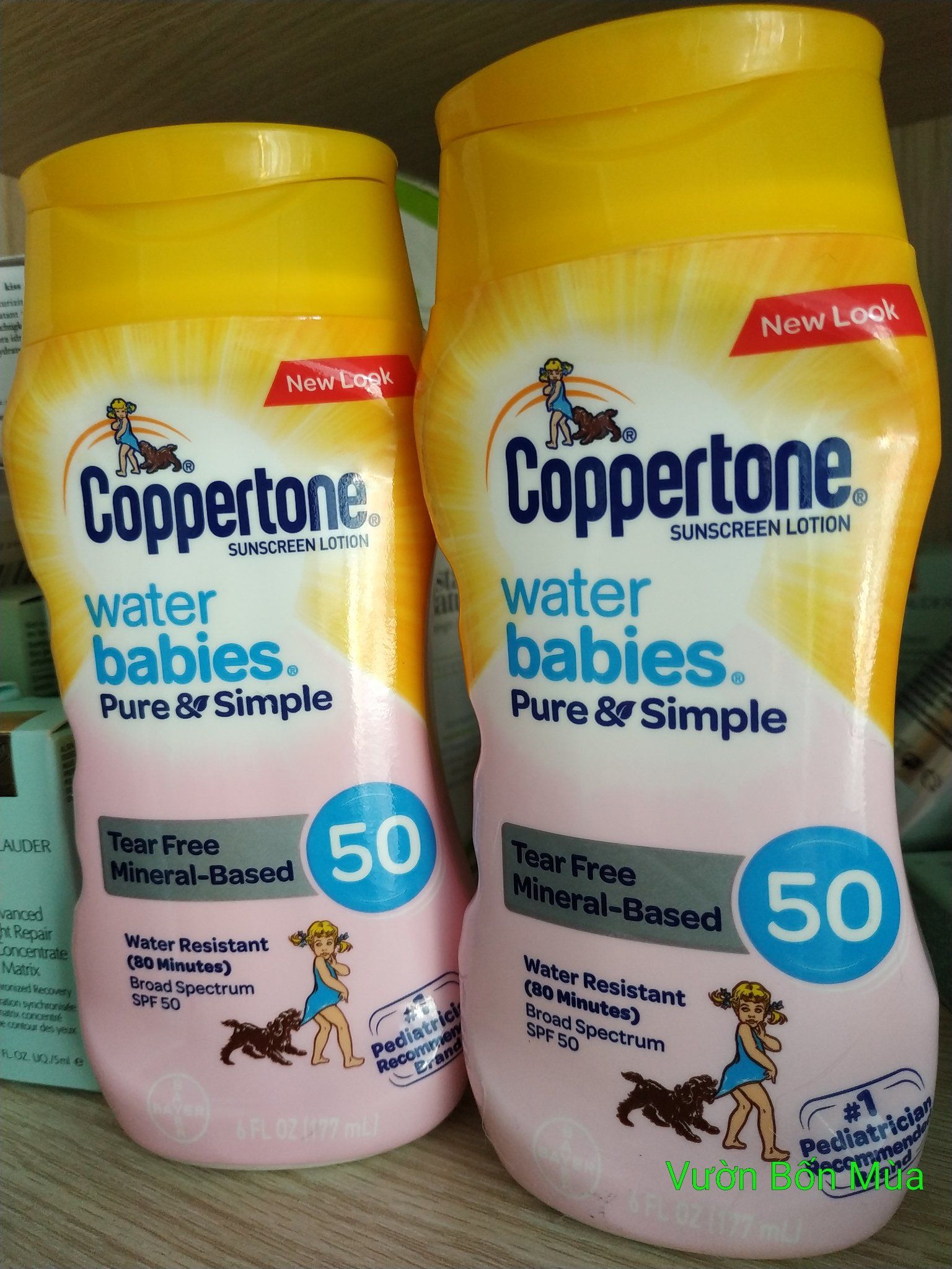 Coppertone - Water Babies Sunscreen pure & simple SPF 50+