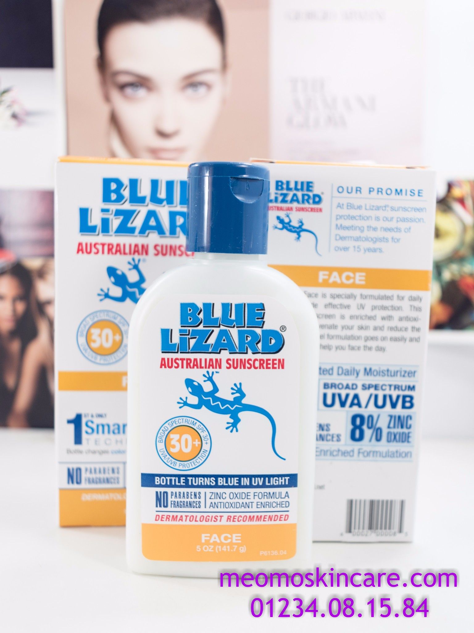 Australian Sunscreen - Blue Lizard FACE - UVA/UVB SPF30+ (141gr)