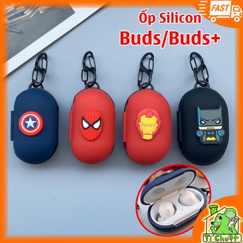 Bao Ốp Galaxy Buds Buds+ Dẻo Silicon hình Siêu Anh Hùng Marvel