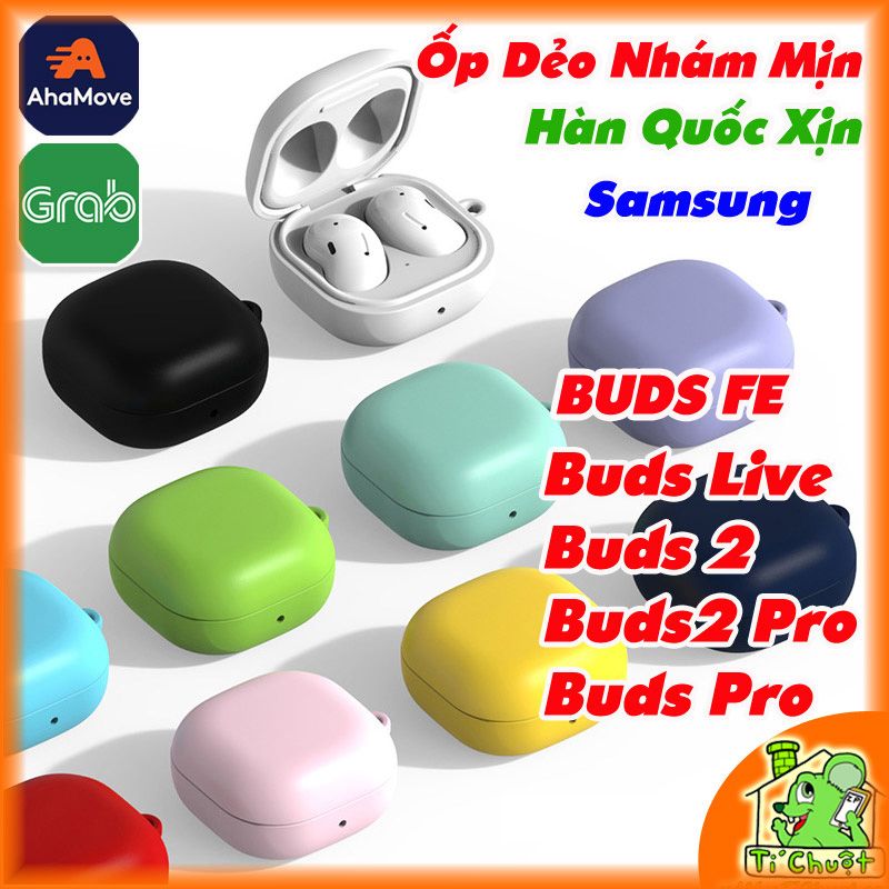 Bao Ốp Galaxy Buds FE/ Buds 2 Pro/ Buds 2/ Buds Live Silicon Dẻo Màu Chính Hãng Alpha Korea