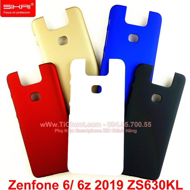 Ốp Lưng Asus Zenfone 6/ 6z 2019 ZS630KL Nhựa Cứng Phủ Nhung Mịn