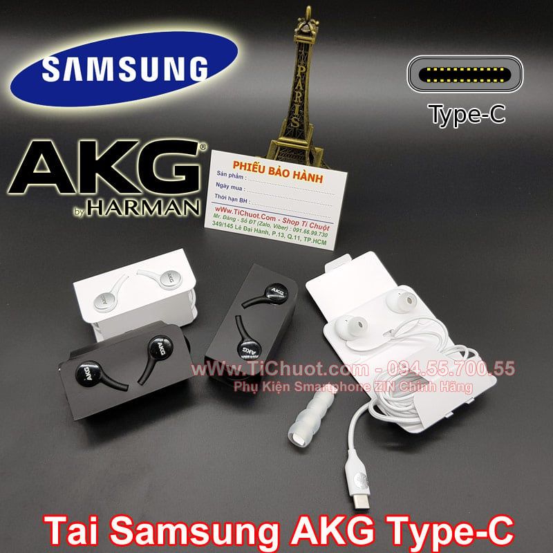 Tai Nghe Samsung Note 10 Plus AKG Type-C ZIN Chính Hãng (Seal giấy)