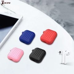 Bao Ốp Airpods Silicon Lưới Đan Chéo Thời Trang