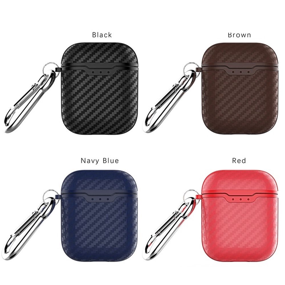 Bao Ốp Case Airpods TPU Dẻo Vân Carbon